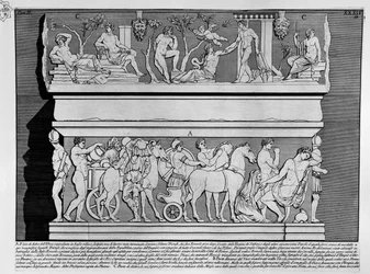 Sarcofago di Alessandro Severo e Giulia Mamea da Monte del Grano